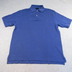Jos A Bank Men’s Traveler Polo Shirt Medium Navy Blue Performance Golfer Casual